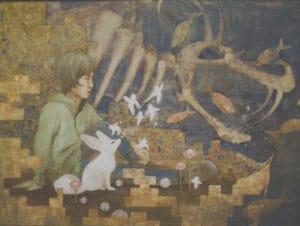 『Lost ship』F60号第74回山形県美展日本画部門山形新聞賞 冒険の終わりか始まりか