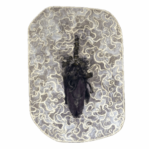 『煙石-甘蕉花』約42×30(㎝)<br>もう齧られない甘くなるはずの花